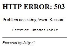 Error 503 Service Unavailable
