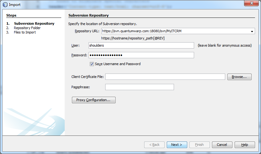 Subversion Repository